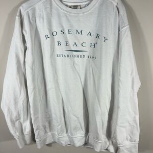 White Rosemary Beach sweatshirt comfort colors large